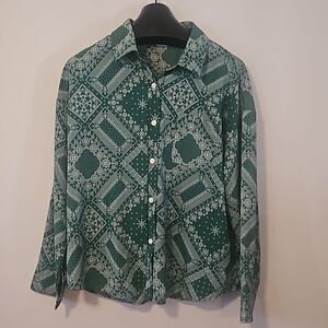 ELING WOMAN print blouse size L